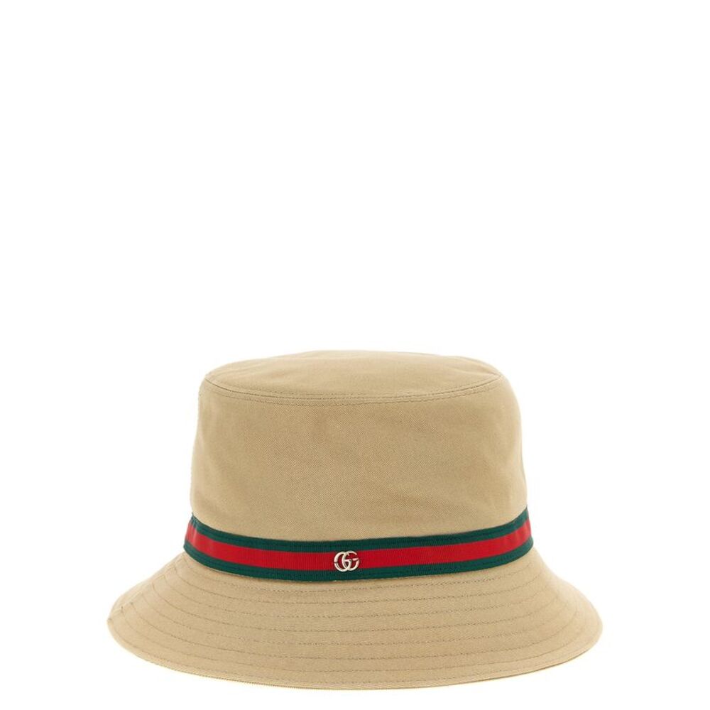 Gucci Beige Cotton Bucket Women's Hat